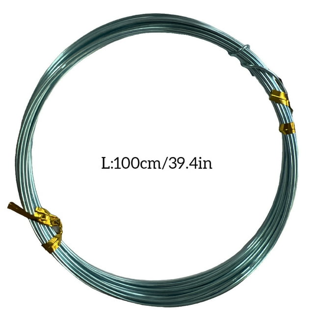 kurtrusly Craft Wires DIY Handicrafts Braided Thread Good Flexibility Durable Shiny Jewelry Lines Exquisite Design for Sculpturing Mint Green