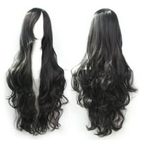 marioyuzhang Half Wigs for Black Women Human Hair Wig Bundles Curly Cosplay Costume Wigs Women Long Curl Wavy Red Halloween Party Anime Hair Glueless Closure Wefted Wigs