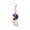 Purple, variant on Plush Motorbike Bear Keyring Keychain Unique Bag Pendant for Couples