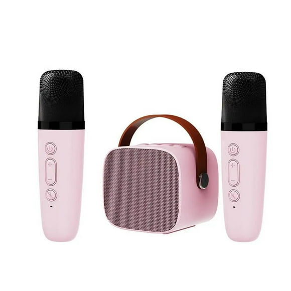 Mini Machine For Kids And Adults Portable Speaker With 1-2 Wireless Microphone For Home KTV Birthday Party Holiday Gifts ,Clear and Reliable