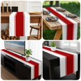 thumbnail image 6 of Red Solid Color Texture Table Runner 108 Inches Long, Simple Red Stripes Kitchen Coffee Dining Table Decoration for Home Party Birthday Wedding Home Decor 13x108 Inches, 6 of 8
