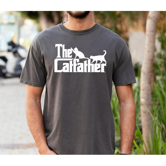 The Catfather Shirt, Dad Shirt, Cat Lover Gift for Dad, Fathers Day Gift, Cat Owner Gift for Husband, Cat Dad Shirt