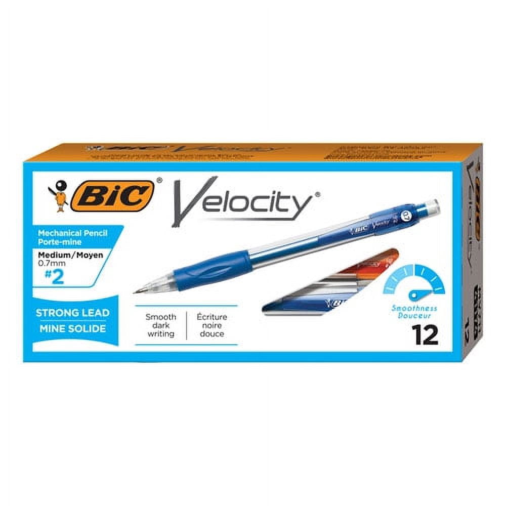 Velocity Original Mechanical Pencil, 0.7 Mm, Hb (#2.5), Black Lead, Blue Barrel, Dozen | Bundle of 10 Dozen