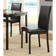 thumbnail image 3 of Transitional 5pc Dining Set Marble Tabletop Metal Frame 4 Chairs Black Finish Dining Room Furniture, 3 of 4