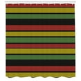 thumbnail image 3 of Ambesonne Jamaican Shower Curtain, Knitted Rasta Lines, 69"Wx70"L, Multicolor, 3 of 3