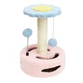 thumbnail image 2 of Pet Scratching Post Climbing Frame Pets Climbing Pillar Interactive Toy Scratch Furniture Playing Scratcher Home Living Room Pink Blue, 2 of 9