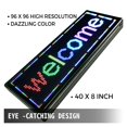 7Color LED Scrolling Message Display 40x8Inch RGB P10 Digital Outdoor