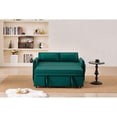 thumbnail image 5 of Leumius 3 in 1 Convertible Sleeper Sofa Bed, Modern Convertible Sofa Bed with 5-Position Adjustable Backrest,Velvet Pull Out Couch with Pull Out Bed for Living Room Furniture,Green, 5 of 22