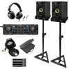 Hercules DJStarter Kit - Controller, Speakers, & Headphones with Stands & Case Package