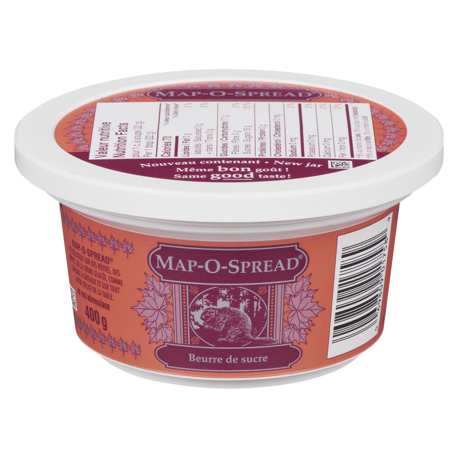BEURRE DE SUCRE MAP-O-SPREAD BEURRE DE SUCRE
