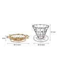 thumbnail image 4 of Filtro de Café Cono de Acero Inoxidable para Verter Sobre Soporte para Gotero de Café Filtro de Café PortáTil Plegable Plateado, 4 of 5