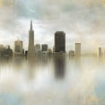 thumbnail image 2 of YK Studios 12x12 Gold Ornate Wood Framed with Double Matting Museum Art Print Titled - Skyline Views, 2 of 4