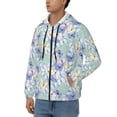 thumbnail image 3 of Vsdgher Colorful Butterfly Mens Hoodies Zip Hoodie, Hoodies for Men, Zip-up Hooded Sweatshirt-Medium, 3 of 5