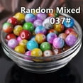 thumbnail image 5 of U8MO 20pcs Round 10mm Coated Opaque Glass Loose Beads lot for Jewelry Making Findings-032-1#, 5 of 9