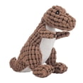 thumbnail image 1 of Soft Puppy Chewing Toy, Dog Squeaky Toy Dinosaur Shape Interactive  For Small Medium Pet Orange,Navy Blue,Light Brown, 1 of 8