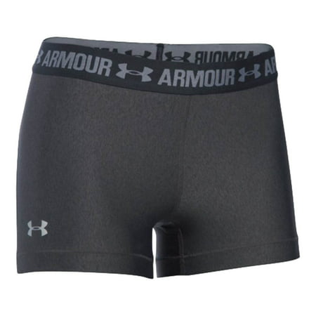 Under Armour - Under Armour Women's HeatGear Shorts, Charcoal Light ...
