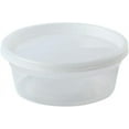 thumbnail image 2 of Nicole Home Collection Microwaveable Containers, Round, 8 Oz, Clear, 10 Ct, 2 of 8