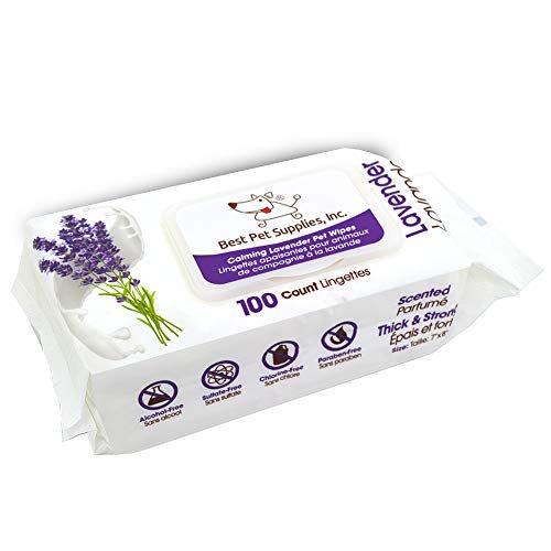 LavenderScented Calming Pet Wipes for Dogs & Cats Extra Soft