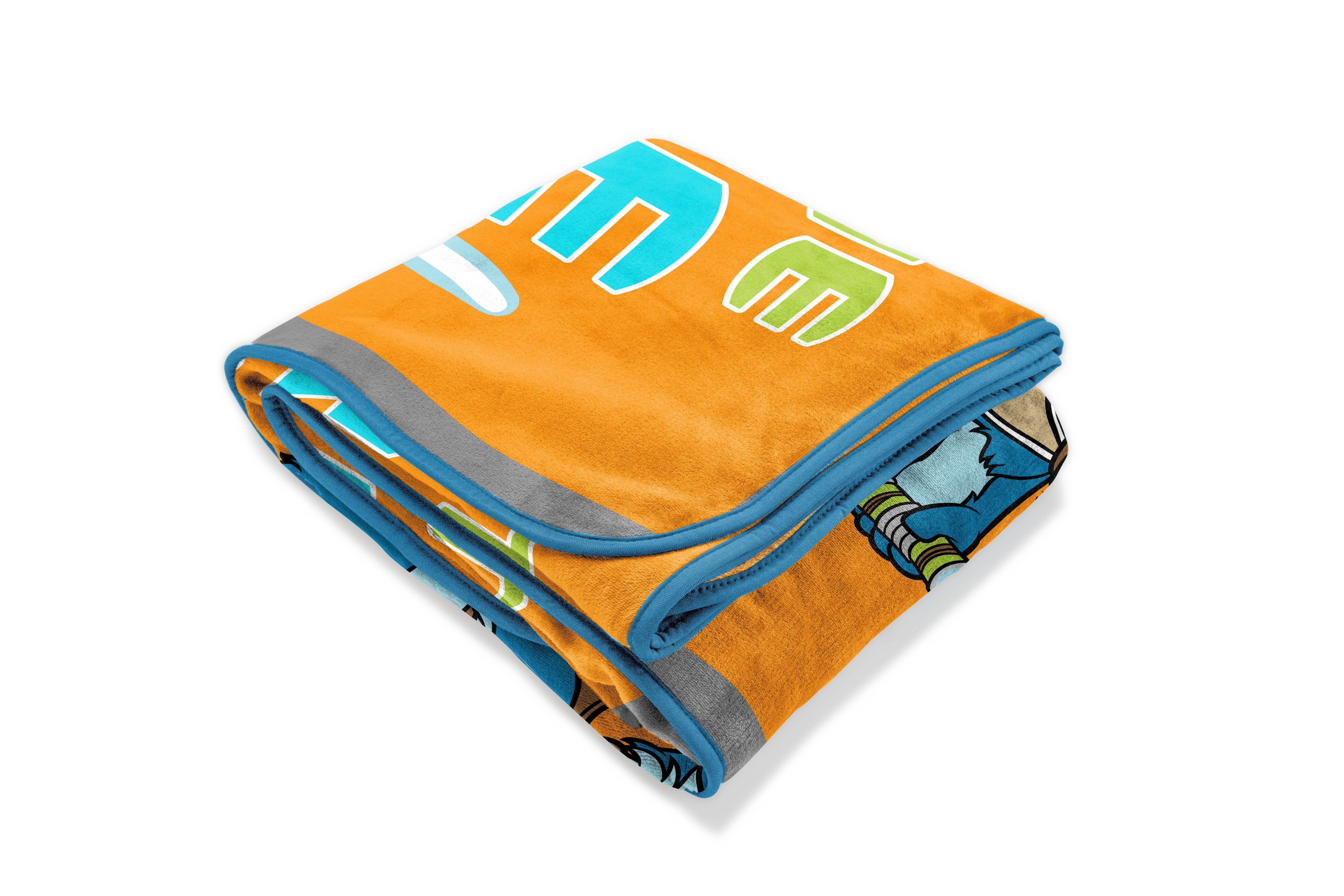 Young Jedi Adventures Kids Throw, 46 x 60, Microfiber, Yellow, Star Wars