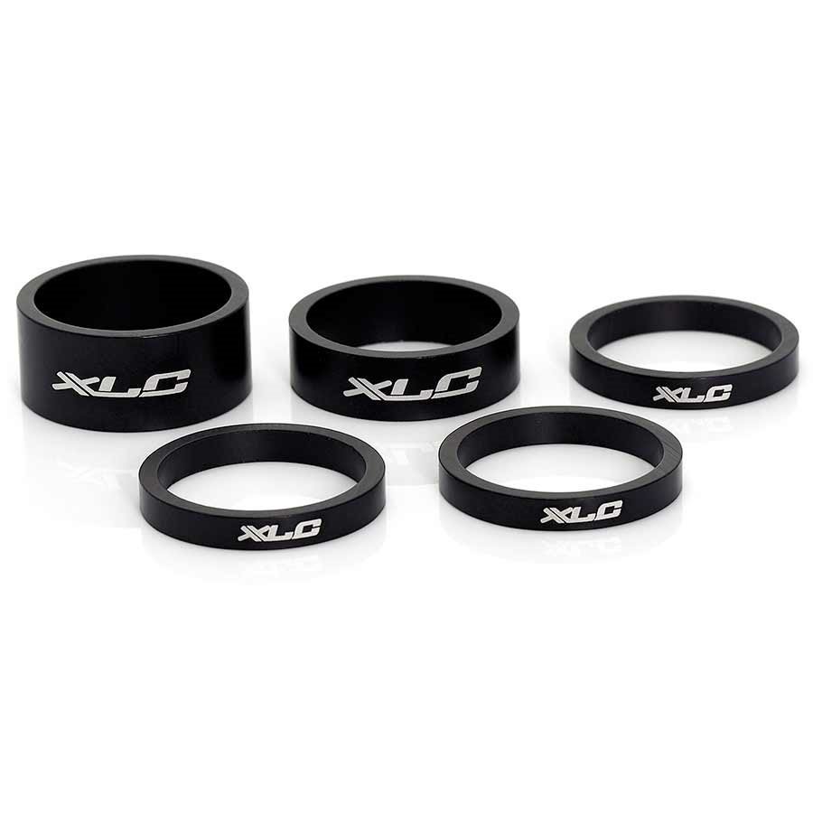 XLC Headset Spacers 11/ 8" 5/Bag Bk