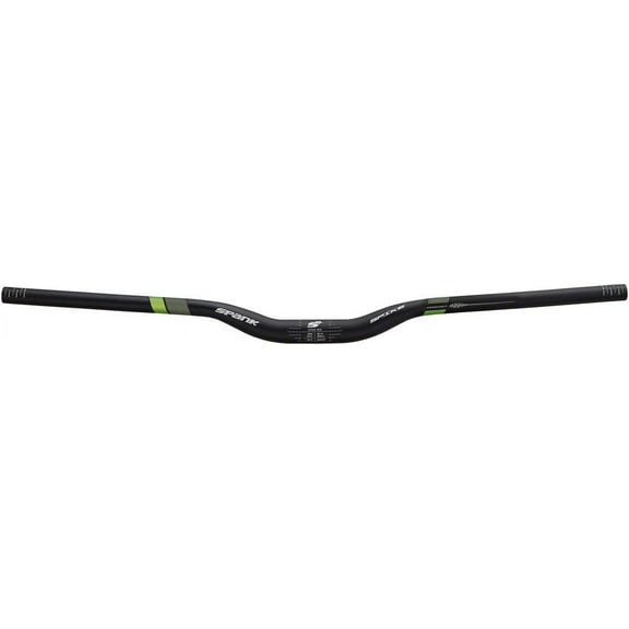Spank Spike 800 Vibrocore Riser Handlebar: 31.8 800mm 30mm Rise Black/Green