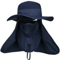 thumbnail image 2 of DDYOUTDOOR Summer Outdoor Gardening Sun Protection Fishing Cap Neck Face Flap Hat Dark Blue, 2 of 7