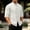 ♂0001-Beige, variant on REZUOFI Mens Chinese Style Stand Collar Short Sleeve Shirt Tang Suit Casual Loose for Cultural Events Daily Wear