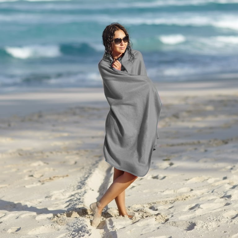 Microfiber Towel Set (63'' x 31.5'' Bath Towel + 31.5'' x 15.7