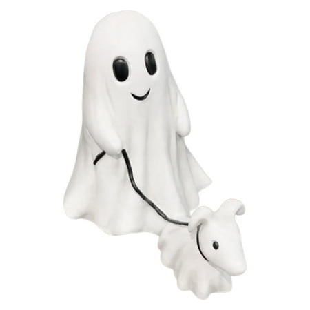 

Lovely Ghost Walking Dog Statue Spooky Dog Figurine Cute Dog Statues Decor Cute Ghost Decor For Indoor Outdoor