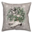 thumbnail image 2 of Creative Products Neutral Ice Skates Wreath 18 x 18 Spun Poly Pillow, 2 of 3