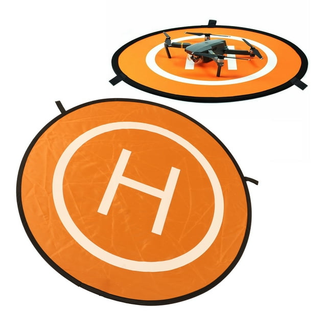 Plataforma De Aterrizaje Con Lema Para Drones, Plataforma De Estacionamiento Para Drones, Impermeable, Redonda, Ligera Y De Nailon, Plegable Para Playa