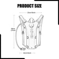thumbnail image 7 of harayaa 8L Hydration Backpack with 3L Hydration Bladder for Running Race Backpacking Khaki, 7 of 7