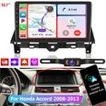 thumbnail image 6 of iSpchen Car Stereo Radio for Honda Accord 8 2008-2013, 10.1" Touchscreen Android 13 Support Carplay Android Auto/High Definition 1080P/Navigation/Bluetooth/SWC/Camera/Radio/2+32G,Black, 6 of 14