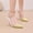Gold, variant on Womens Gold Glitter Cap Toe Stiletto Heels, Pointed Toe Two Tone Dress Pumps for Party Wedding Evening Office, Synthetic PU Comfort Fit, Wide Size 5.5-9,Size 9