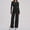 Black, variant on Womens Workout Sets Two Piece Jacket Matching High Waist Wide Leg Leggings Sets Gym Outfits Work Out Clothes