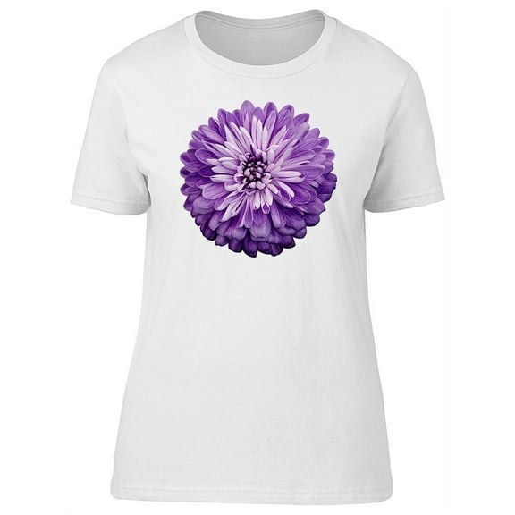 Cute Chrysanthemum Violet Flower T-Shirt Women -Image by Shutterstock, Female x-Large