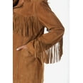 thumbnail image 4 of Roaman's Women's Plus Size Fringe Suede Jacket, 4 of 6