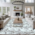 thumbnail image 3 of Large Area Rugs for Living Room Bedroom, Natural Trees Branches 6'x9' Rug Washable Carpet Runner Indoor Outdoor, Colored Birds Vintage Rustic Blue Non Slip Floor Mats Rug for Kitchen, Playroom, 3 of 8