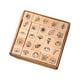 thumbnail image 5 of 25 mini sellos de madera para manualidades con estuche de almacenamiento. Plantas, 5 of 8