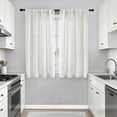 thumbnail image 3 of 2 Panels Linen Curtains Set for Living Room Bedroom, Light Filtering Textured Soft Window Curtain, Airy Soft Rod Pocket Elegant Drapes, 3 of 6