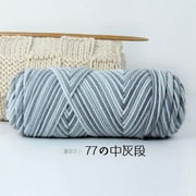 Namzi 100g Premium Soft Durable Yarn Acrylic & Wool Blend for Knitting, Crochet Projects, Ultra-Soft Craft Yarn,Light Multi gray
