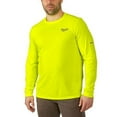 thumbnail image 2 of Milwaukee Men's Large Hi-Vis GEN II WORKSKIN Light Weight Performance Long-Sleeve T-Shirt, 2 of 4