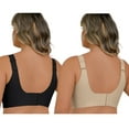 thumbnail image 3 of Daystry Plus Size Everyday Bras for Women Full Coverage Soft Sleep Wirefree Bras Pack of 2 New Upgrade, 3 of 10