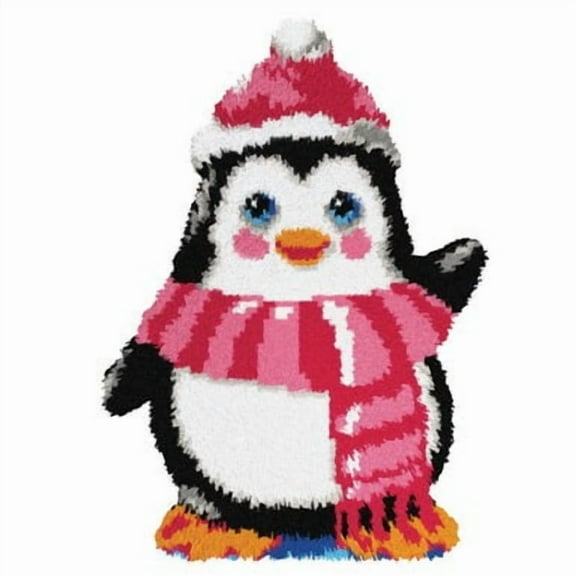 Penguin Shaped Latch Hook Kit