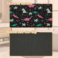 thumbnail image 4 of Colorful Dinosaurs Welcome Doormat, Childish Vulcan Palm Shell Indoor Outdoor Decor Patio Door Mats Non-Slip Mat for Home Entrance, Outside Entry, Yard, Garden, Floor, Patio 17x30 Inch, 4 of 6
