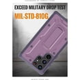 thumbnail image 5 of CaseBorne ArmadilloTek V Case for Samsung [Galaxy S22 Ultra 5G] with Kickstand Full-Body Multi-Layer Rugged - Purple, 5 of 5