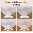 thumbnail image 7 of Design&I 8'x10' Ultra Soft Area Rug, Abstract Pink Boho Swirl Motifs Watercolor Gradient Swirling Purple Flowing None Fluffy Washable Non Shedding for Bedroom Living Room Under Sectional, 7 of 7