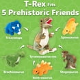 thumbnail image 2 of Set de animales de peluche PREXTEX Dinosaur T-Rex con 5 dinosaurios de peluche, 2 of 7