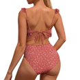 thumbnail image 3 of Rotm Maternity Swimsuit Maternity Bikini Swimsuit for Women High Waisted Two-Piece Bathing Suit Crop Top Pregnancy Swimwear Pink,L, 3 of 7
