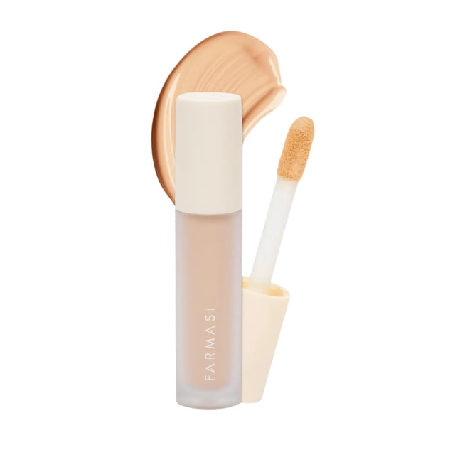 FARMASI Vfx Pro Corrector líquido Maquillaje Todo en uno completa Corrector altamente pigmentado para todo tipo de piel Ocultar sombras e imperfecciones Mejorar la plenitud de la piel Base corrector